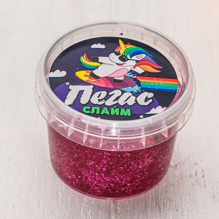 Slime "Pegasus", holography, lilac, 90 g-1
