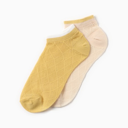 Set of female socks KAFTAN 2 pairs, p. 36-39 (23-25 ​​cm), beige/yellow-2
