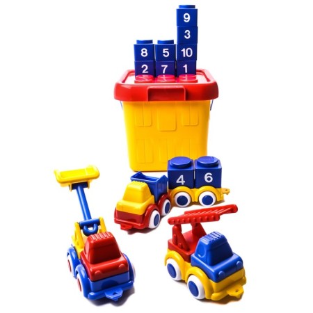 Game set VikingToys "Building Machines", with a large bucket-1