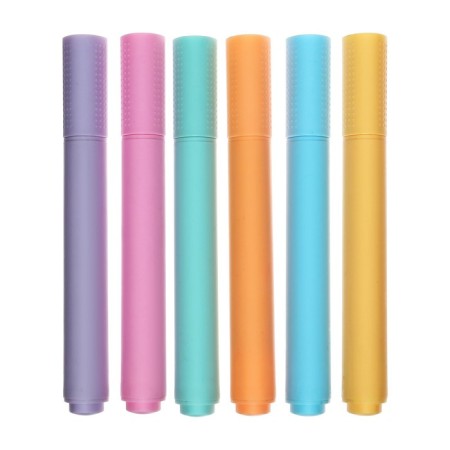 A set of markers-textbooks 6 pieces, 6 colors, pastel