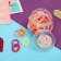 Hair elastic band "Polesh" (set 50 pcs) Tenderness, 2 cm, mix