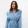 Women's jeans shirt with wounds Mist, r.42, blue