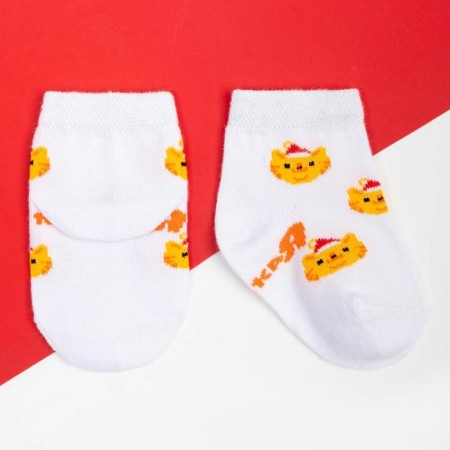 Набор новогодних носков Крошка Я «Тигр», 2 пары, 6-8 см-5