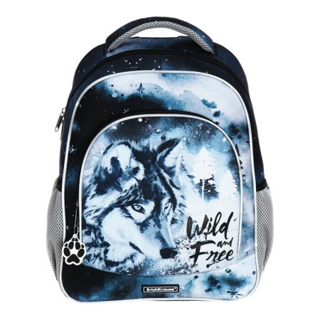 School backpack Erich Krause Ergoline 15l, 39 x 28 x 14 cm, ergonomic back, Timber Wolf 60100-2