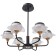 Chandelier 1696/6 LED 144W 3000-6000K black and gold 70x70x65 cm Bayerlux