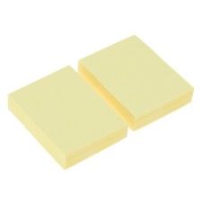 Set 2 blocks with a sticky edge of 38 mm x 51 mm, 100 sheets, x 2 pieces, pastel, yellow