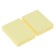 Set 2 blocks with a sticky edge of 38 mm x 51 mm, 100 sheets, x 2 pieces, pastel, yellow