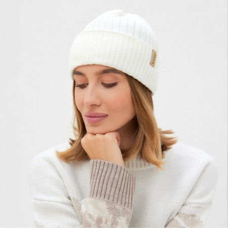 Women's hat Minaku "Bini" Color Milk, size 54-56