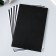 A set of adhesive felt 20x30 cm, soft, 1.8 mm, 10 sheets, white, black