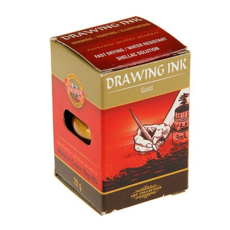 Mascara for writing and drawing artistic 20 ml, koh-i-noor, gold-1