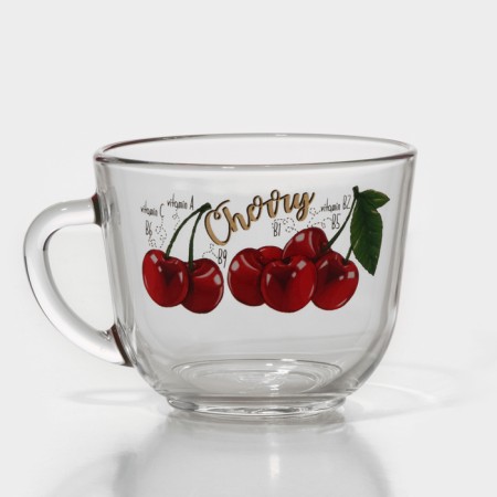 Glass Glass "Useful Fruits", 200 ml, mix-12
