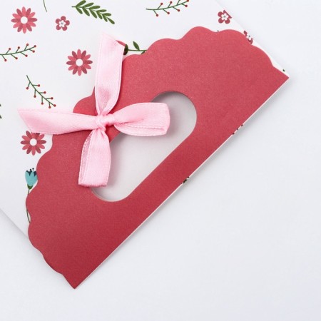Gift box-package, packaging with a cut pen, "flower composition", 12 x 6 x 16 cm-3