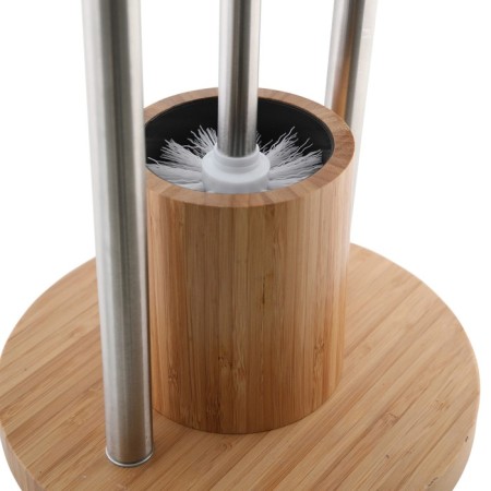 Axentia bonja toilet settings, with a bamboo holder, Ø 22x80 cm-3