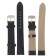 Solomon watch strap, 16 mm, eco-leather, L-19 cm, black