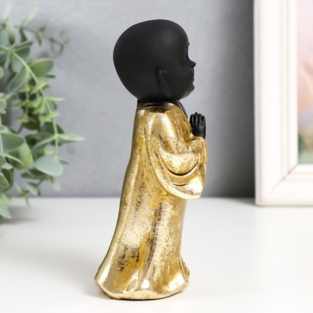 Polystone souvenir "Little Buddha in gold. Greeting" MIX 7.5x5x15 cm-2