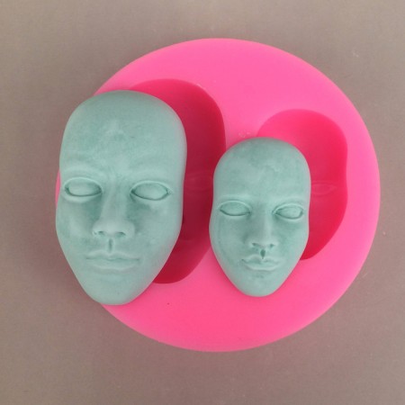 Form Silicone universal “faces”, product size: 2.7 × 1.4 × 5 cm; 2.2 × 0.6 × 3.7 cm-1