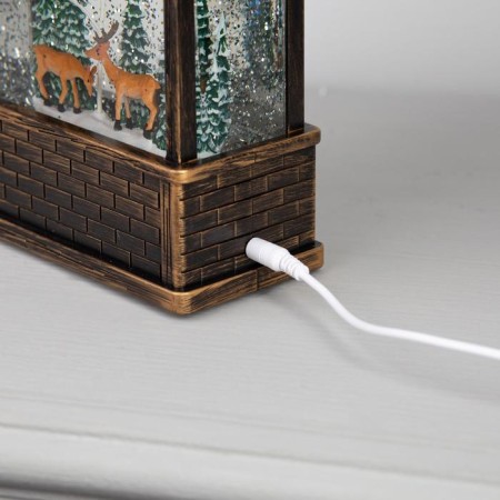 LED figure "Deer in the forest" 14 × 24 × 8 cm, plastic, AAX3 batteries (not in the kit), USB, glow warm white-4