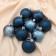 Set of balls plastic D-6 cm, 9 pcs "Lilian" blue