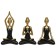 Figure "Yoga Lotus", 135 × 90 × 245 mm, gold / black color