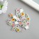 Buttons wood for the creativity of the 2 -grade "Magic Star" set of 20pcs 2.4x1.2x0.2 cm mix