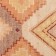 Cotton carpet with ethnic ethnic ornaments, size 120x180 cm