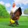 Garden figure "Chicken with chickens" large 30x17x42cm
