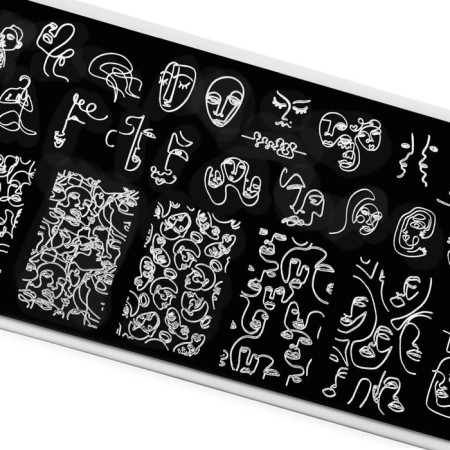 TNL Premium Stamping plate "Facial Outlows"-1