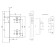 APECS 5300-WC-CR latch, with a latch, m/o 90 mm, chromium color