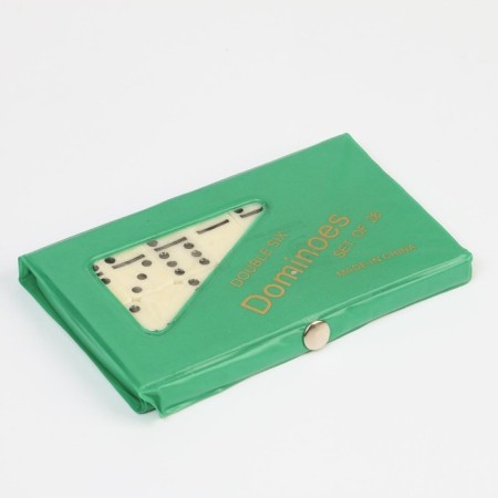 Domino "Forkas", 9 x 15 cm, knuckles 4 x 2 cm, green-5