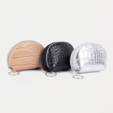 Women's wallet with zipper, color mix