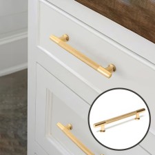 Ручка-рейлинг CAPPIO PIMPLY, d=12 мм, м/о 128 мм, цвет золото