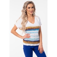 Female jumper, size 48, white color