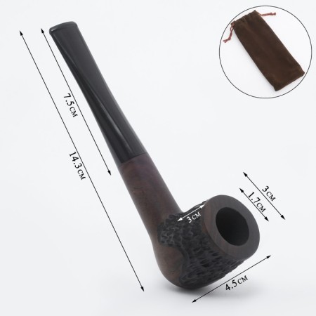 Cooling tube for tobacco "Commander premium", classic, 14.3 x 4.7 x 3.5 cm