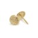 Tundra nails, decorative, textured, 11x16 mm, gold, 50 pcs
