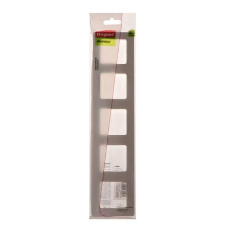 Frame Legrand Inspiria, 5 post, white-2