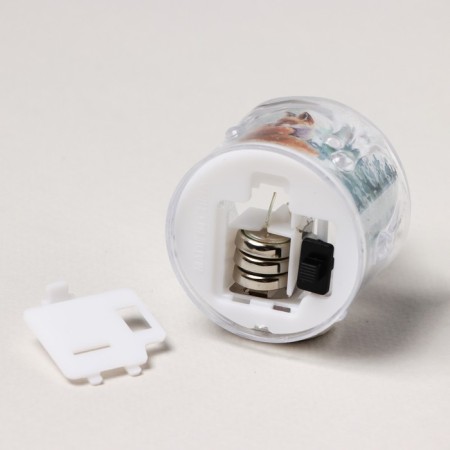 Electronic candle, mod. SV-21 "The fairy tale begins in winter", 5 x 3.8 cm-4