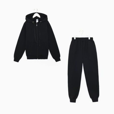 Costume for a boy (sweatshirt/pants), black color, height 146 cm-10