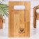 Groot and serving board "Direct pen" Small with a groove 30x18x1.8 cm