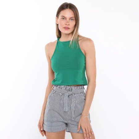 Top female, dark green color, size 46 (l)