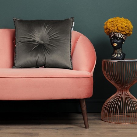 Sofi de Marko “Vivian” pillow, size 55x55 cm, color anthracite