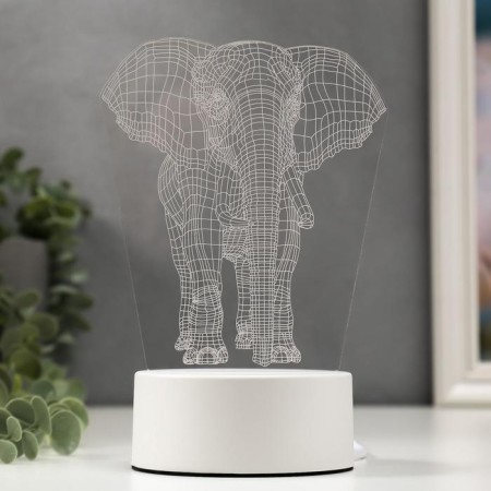 Lamp "Elephant" Led RGB from the network 9.5x12.5x19cm Risalux-1