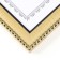 Photo frame Plastic format A4 "Tanzania" gold 33.5x24.8x1 cm