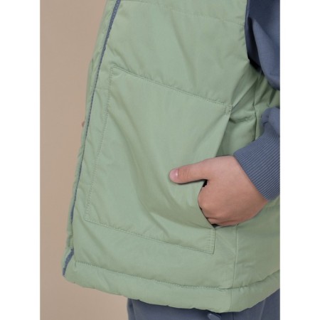Vest for boys, height 146 cm, jeans color-2