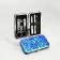 Manicure set, 6 items, in a case, blue