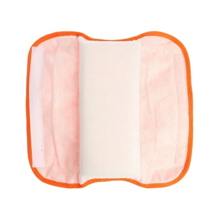 Pillow on the safety belt "Do not Wake the Bunny", orange-3