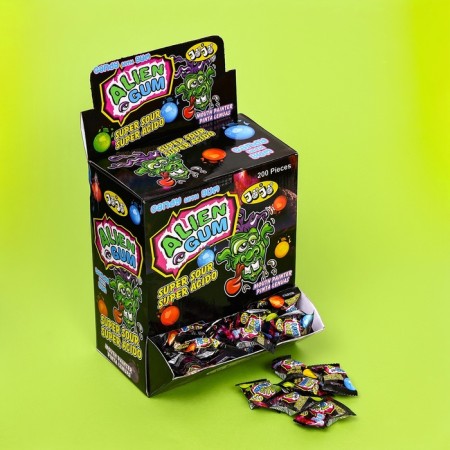 Chewing gum "Alien Gum" paints tongue, sour, 5 g-1