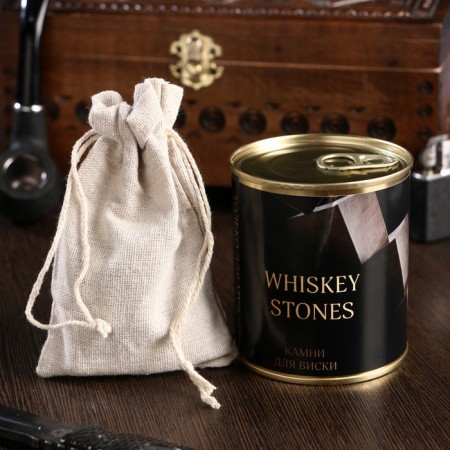 A set of stones for whiskey "Whiskey Stones", in a tin can, 9 pcs.-1