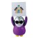 Figure Pudgy Penguins, in a purple jacket, with a letter board, 16.5 cm