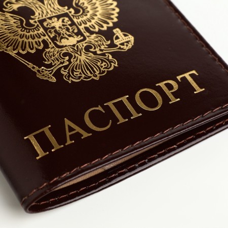 Passport cover, brown color-7