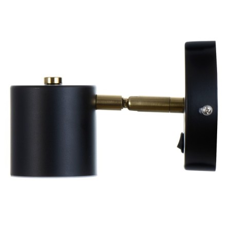 Bra "Alonso" LED 5W black and gold 10x7.5 cm-5